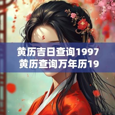 黄历吉日查询1997 黄历查询万年历1997
