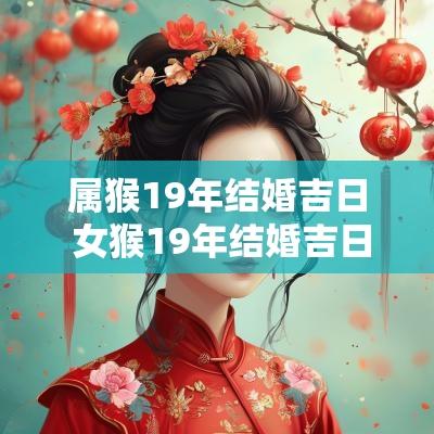 属猴19年结婚吉日 女猴19年结婚吉日