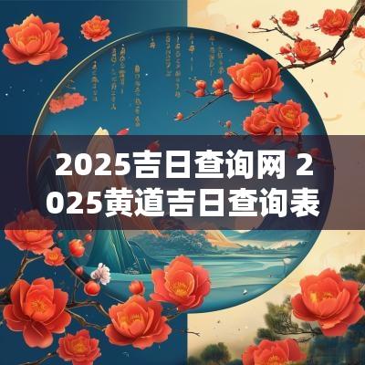 2025吉日查询网 2025黄道吉日查询表5月份