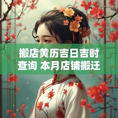 搬店黄历吉日吉时查询 本月店铺搬迁黄历吉日查询