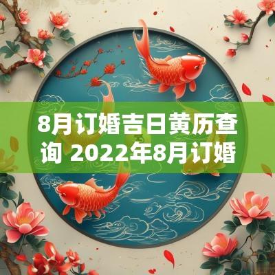 8月订婚吉日黄历查询 2025年8月订婚吉日