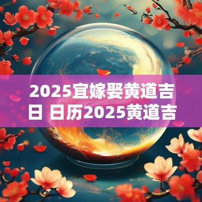 2025宜嫁娶黄道吉日 日历2025黄道吉日嫁娶