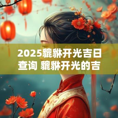 2025貔貅开光吉日查询 貔貅开光的吉日哪天最好