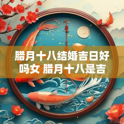 腊月十八结婚吉日好吗女 腊月十八是吉日吗