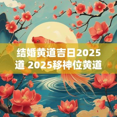 结婚黄道吉日2025道 2025移神位黄道吉日