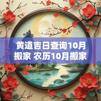 黄道吉日查询10月搬家 农历10月搬家的黄道吉日