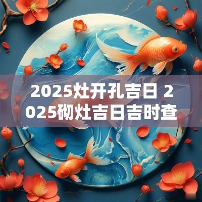 2025灶开孔吉日 2025砌灶吉日吉时查询