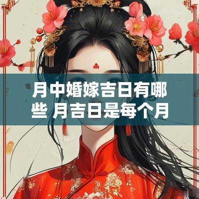 月中婚嫁吉日有哪些 月吉日是每个月的哪一天