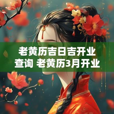 老黄历吉日吉开业查询 老黄历3月开业吉日
