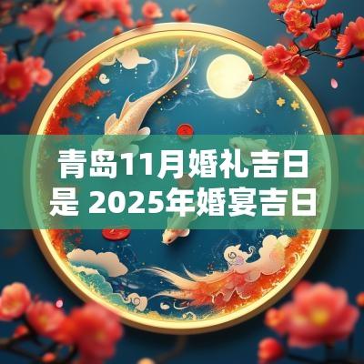 青岛11月婚礼吉日是 2025年婚宴吉日青岛