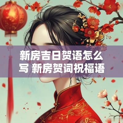 新房吉日贺语怎么写 新房贺词祝福语