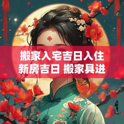 搬家入宅吉日入住新房吉日 搬家具进新房择吉日