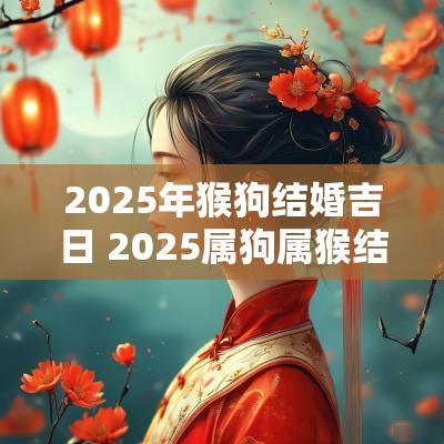 2025年猴狗结婚吉日 2025属狗属猴结婚的好日子