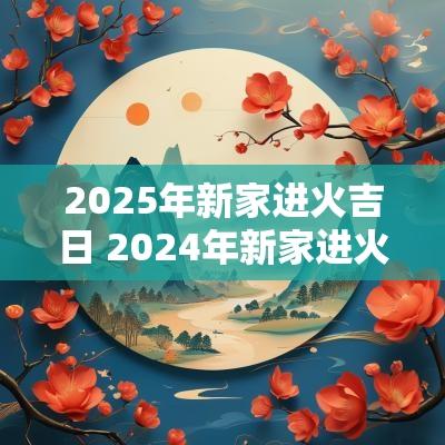 2025年新家进火吉日 2025年新家进火吉日一览表