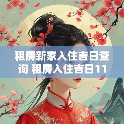 租房新家入住吉日查询 租房入住吉日11月