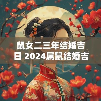 鼠女二三年结婚吉日 2025属鼠结婚吉日