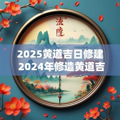 2025黄道吉日修建 2025年修造黄道吉日一览表