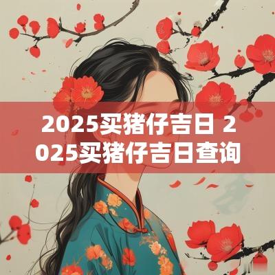 2025买猪仔吉日 2025买猪仔吉日查询表