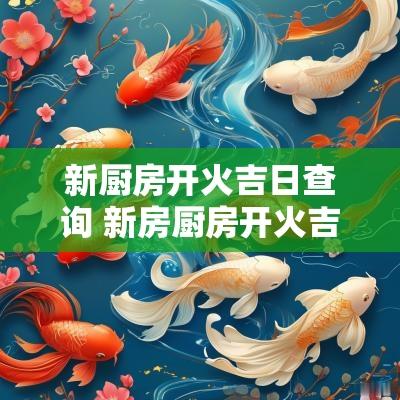 新厨房开火吉日查询 新房厨房开火吉日查询