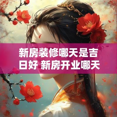 新房装修哪天是吉日好 新房开业哪天是吉日最好