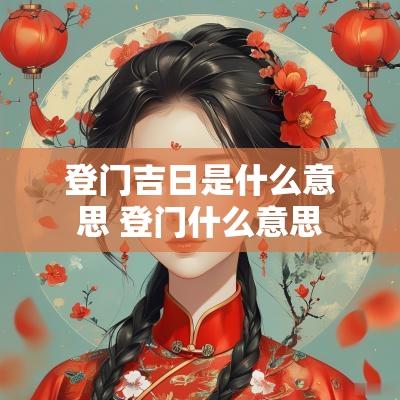 登门吉日是什么意思 登门什么意思