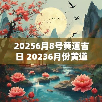 20256月8号黄道吉日 20256月份黄道吉日