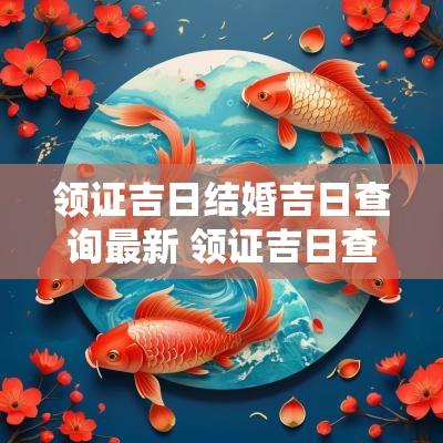 领证吉日结婚吉日查询最新 领证吉日查询2025年