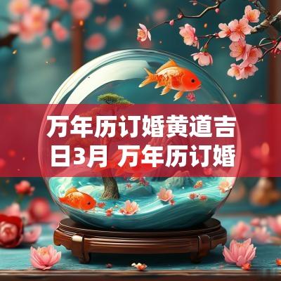 万年历订婚黄道吉日3月 万年历订婚