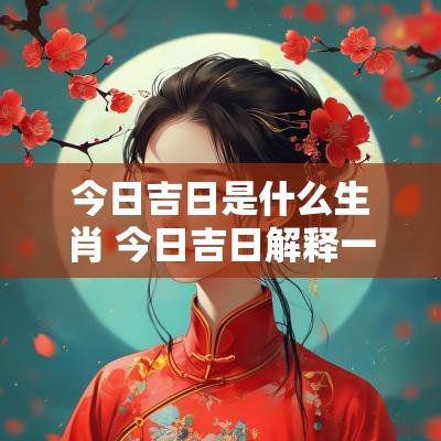 今日吉日是什么生肖 今日吉日解释一下