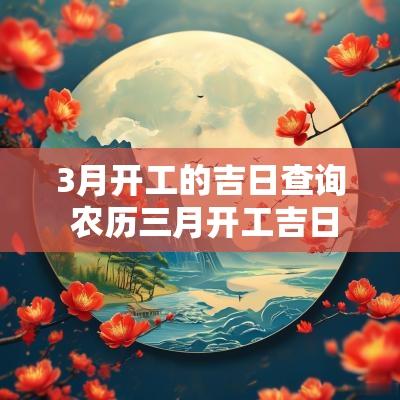 3月开工的吉日查询 农历三月开工吉日查询