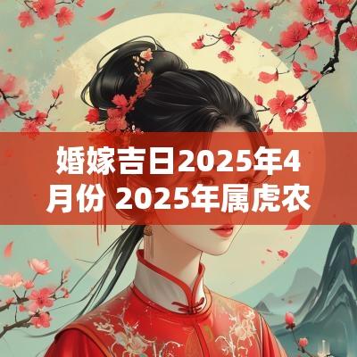 婚嫁吉日2025年4月份 2025年属虎农历二月婚嫁吉日