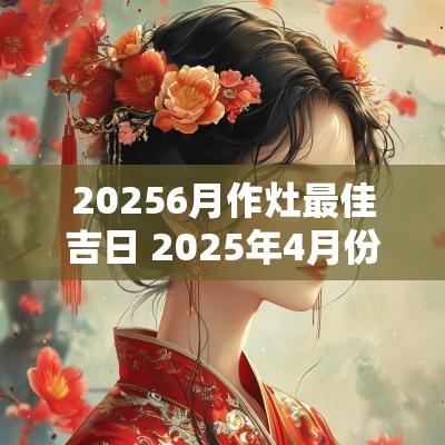 20256月作灶最佳吉日 2025年4月份作灶吉日