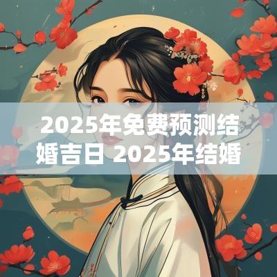 2025年免费预测结婚吉日 2025年结婚周六周日吉日一览表