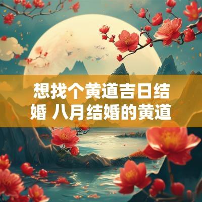 想找个黄道吉日结婚 八月结婚的黄道吉日