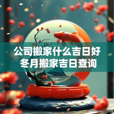 公司搬家什么吉日好 冬月搬家吉日查询表
