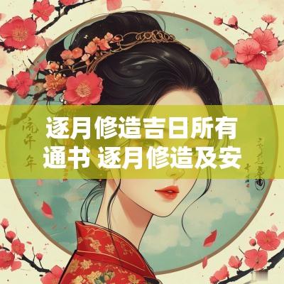 逐月修造吉日所有通书 逐月修造及安葬吉日