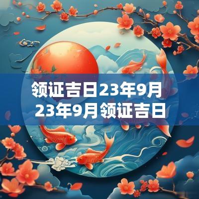 领证吉日23年9月 23年9月领证吉日