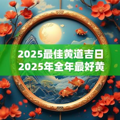 2025最佳黄道吉日 2025年全年最好黄道吉日