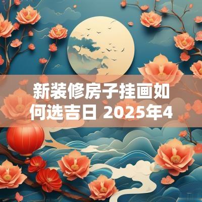 新装修房子挂画如何选吉日 2025年4月挂画吉日