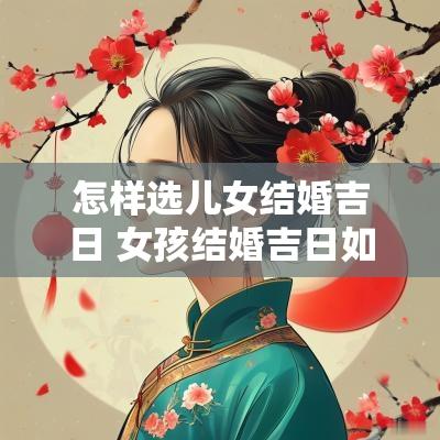 怎样选儿女结婚吉日 女孩结婚吉日如何选择