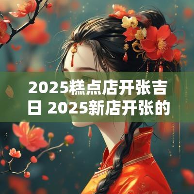 2025糕点店开张吉日 2025新店开张的吉日