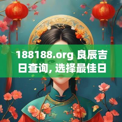 188188.org 良辰吉日查询, 选择最佳日期确保好运