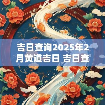 吉日查询2025年2月黄道吉日 吉日查询2025年开业黄道吉日