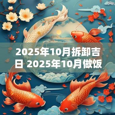 2025年10月拆卸吉日 2025年10月做饭吉日