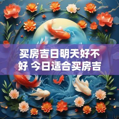买房吉日明天好不好 今日适合买房吉日吗