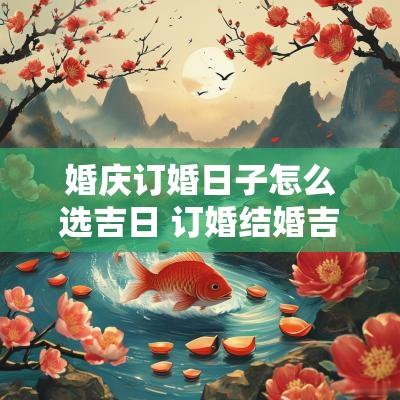 婚庆订婚日子怎么选吉日 订婚结婚吉日要如何选择