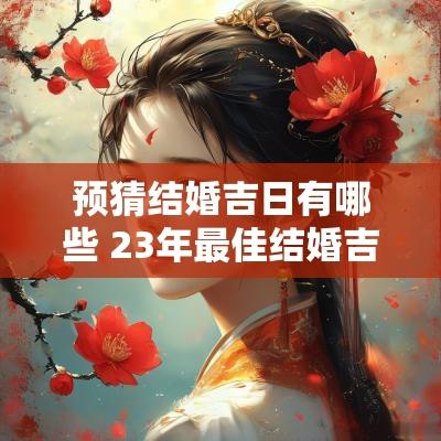 预猜结婚吉日有哪些 23年最佳结婚吉日