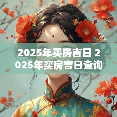 2025年买房吉日 2025年买房吉日查询