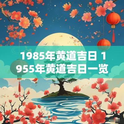 1985年黄道吉日 1955年黄道吉日一览表 1985年黄道吉日 1955年黄道吉日一览表