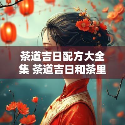 茶道吉日配方大全集 茶道吉日和茶里吉日区别 茶道吉日配方大全集 茶道吉日和茶里吉日区别